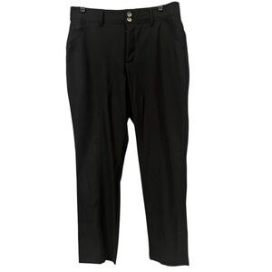 WIT AND WISDOM Black Trousers straight leg cropped size 10 NWOT